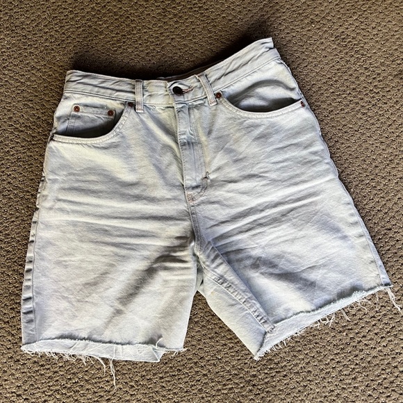High waisted long mom jean shorts - Picture 4 of 4
